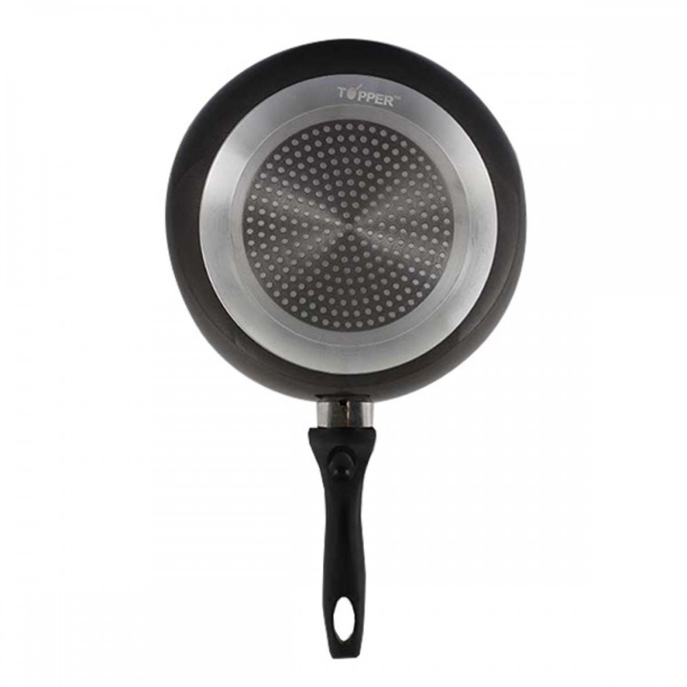 TPR NS Glamour Fry Pan with Lid (Ash) -30 CM